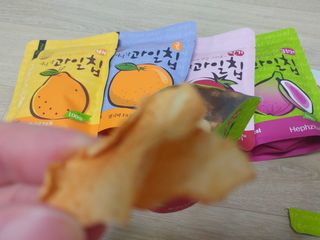 아비삭과일칩 5종 /딸기,사과,배,귤,무화과 5종 — 5점을 준 리뷰어가 2021년 3월 올린 사용 사진