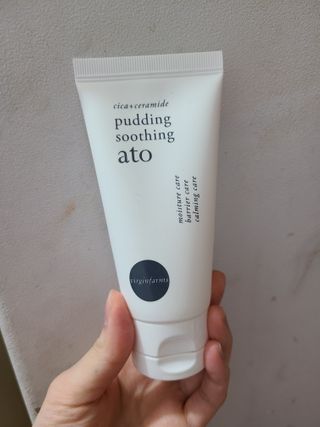 냉장고에 넣어요, 붉은 트러블 피부 다음날 진정되요 [버진팜스 푸딩수딩아토] — 5점을 준 리뷰어가 2021년 2월 올린 사용 사진