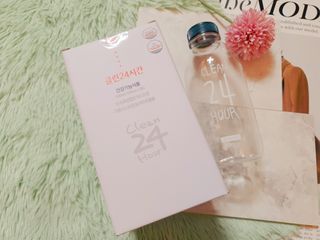 클린24시간 1BOX(5포) + 전용보틀(500ml) — 5점을 준 리뷰어가 2022년 12월 올린 사용 사진
