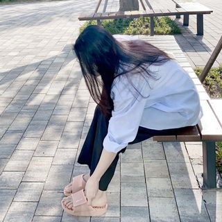 밸롭 칼로링 다이어트 지압슬리퍼 — 5점을 준 리뷰어가 2021년 5월 올린 사용 사진