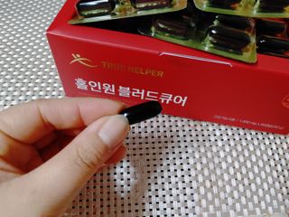 트루헬퍼 홀인원 블러드큐어 혈행+혈압+콜레스테롤 한번에 1박스 1개월 — 5점을 준 리뷰어가 2023년 2월 올린 사용 사진