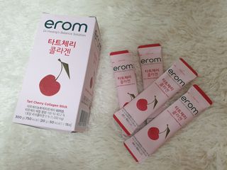 이롬 erom 타트체리 콜라겐 — 5점을 준 리뷰어가 2021년 4월 올린 사용 사진