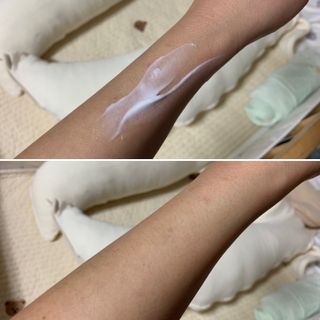 카프리나 산양밀크 모이스춰라이징 바디로션 350ml(오리지널향) — 5점을 준 리뷰어가 2023년 4월 올린 사용 사진