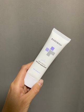 바노바기 코스메틱 바노바기 밀크씨슬 리페어 시카 선스크린 플러스 50ml — 5점을 준 리뷰어가 2023년 3월 올린 사용 사진