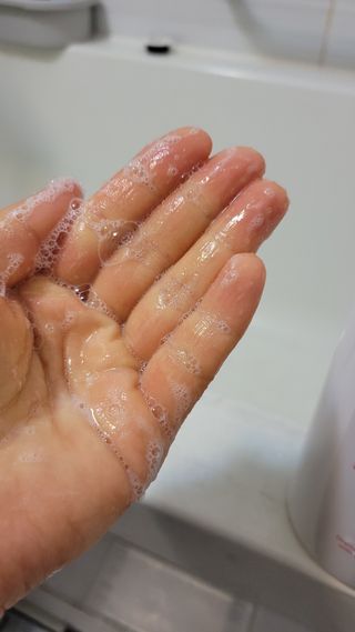 더마힐 헤어 컨디셔닝 샴푸 릴렉스 500ml — 5점을 준 리뷰어가 2021년 1월 올린 사용 사진