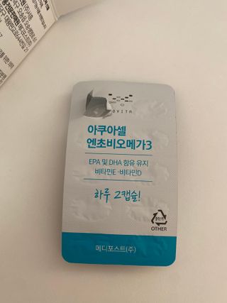 메디포스트 모비타 아쿠아셀 엔초비오메가3 60캡슐 — 5점을 준 리뷰어가 2023년 1월 올린 사용 사진