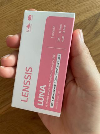 렌시스 LENSSIS [ 렌시스 ] 영롱한 색감의 혼혈렌즈 ＃루나시리즈 1개월용 ｜ 3컬러 중 택1 ｜ — 5점을 준 리뷰어가 2021년 6월 올린 사용 사진