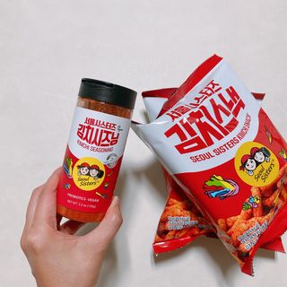 [서울시스터즈] 김치시즈닝 국내 최초 뿌려먹는 김치파우더 100g 1개+ 신제품 김치스낵 90g 2개 — 5점을 준 리뷰어가 2022년 11월 올린 사용 사진