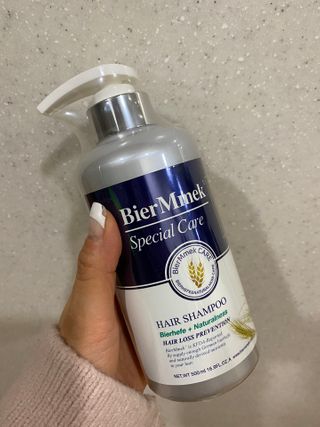 비어멕 독일맥주효모 천연탈모샴푸 — 4점을 준 리뷰어가 2021년 1월 올린 사용 사진
