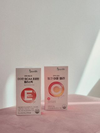 인디닥터 면역 생생 핑크 이뮨 젤리 + 타이탄 BCAA 프로틴 젤리스틱 — 5점을 준 리뷰어가 2022년 4월 올린 사용 사진