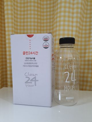클린24시간 1BOX(5포) + 전용보틀(500ml) — 5점을 준 리뷰어가 2022년 11월 올린 사용 사진