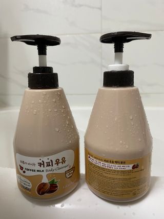 [과일나라] 피부가 마시는 커피우유 바디클렌저&바디로션 — 4.5점을 준 리뷰어가 2022년 3월 올린 사용 사진