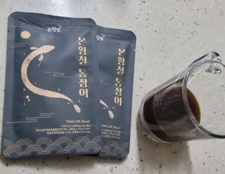 [비린내 완벽제거] 본황칠 통장어 국내산 장어즙 아르기닌 2800mg 장어즙효능 기력보강 — 5점을 준 리뷰어가 2022년 8월 올린 사용 사진