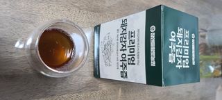 참앤들황토농원 국내산 돼지감자와 여주를 진하게 담은, 프리미엄 돼지감자 여주즙 80ml X 30포 1박스 — 5점을 준 리뷰어가 2023년 2월 올린 사용 사진