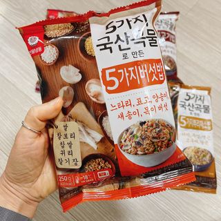 천일식품 5가지 국산 곡물로 만든 5가지 나물밥 — 4.5점을 준 리뷰어가 2021년 5월 올린 사용 사진