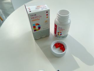 다나음 츄어블 비타민D 1000IU (130ml x 60캡슐) — 5점을 준 리뷰어가 2023년 3월 올린 사용 사진