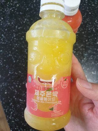 탐라원 제주의 맛, 몬딱주스 4종세트 - 한라봉몬딱주스, 천혜향몬딱주스, 청귤에이드, 당근몬딱주스 — 5점을 준 리뷰어가 2021년 8월 올린 사용 사진