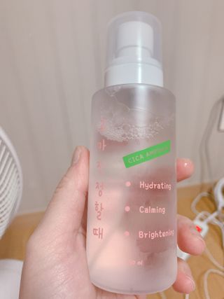 [시카앰플] 묘오한 고마진정할때 진정 스프레이 앰플 150ml — 3점을 준 리뷰어가 2021년 2월 올린 사용 사진