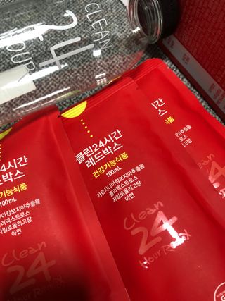 클린24시간 레드박스 1BOX(5포) + 전용보틀(500ml) — 4.5점을 준 리뷰어가 2024년 3월 올린 사용 사진