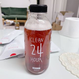 클린24시간 1BOX(5포) + 전용보틀(500ml) — 5점을 준 리뷰어가 2023년 1월 올린 사용 사진