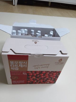 자연에온 몽모랑시 타트체리 착즙 100mL 10개입 2BOX — 5점을 준 리뷰어가 2021년 1월 올린 사용 사진