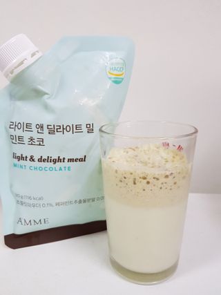 아므_이너뷰티 라이트 앤 딜라이트 밀 민트 초코 — 5점을 준 리뷰어가 2021년 7월 올린 사용 사진