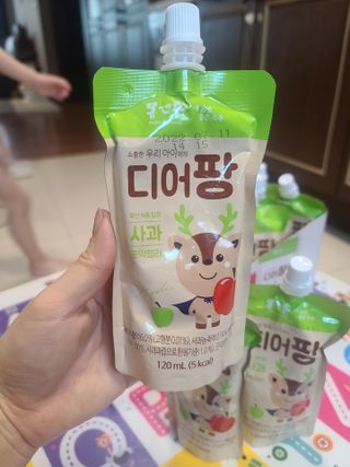 [몸엔용] 우리 아이 건강간식, 달콤한 녹용곤약젤리 디어팡 4종 — 5점을 준 리뷰어가 2021년 8월 올린 사용 사진