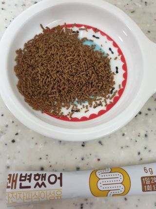 메이준뉴트리 쾌변했어 차전자피 식이섬유[30포/1박스] — 5점을 준 리뷰어가 2021년 4월 올린 사용 사진