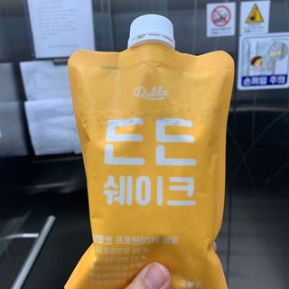 [덜다] 든든 식물성 단백질 쉐이크 40g X 7입 (곡물/딸기) — 5점을 준 리뷰어가 2023년 8월 올린 사용 사진