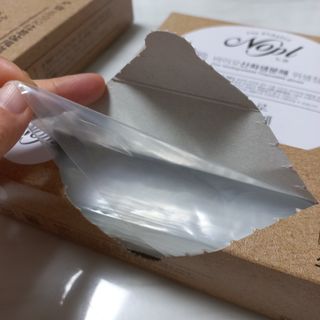 노플(NOPL) 노플 친환경 바이오 산화 생분해  항균 일회용 위생 비닐장갑 100매 + 지퍼백 소형, 대형 — 5점을 준 리뷰어가 2021년 9월 올린 사용 사진