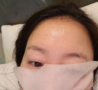 체르엠 그린 케비어 더블워터 마스크팩 5매입  2팩 — 5점을 준 리뷰어가 2021년 11월 올린 사용 사진