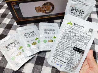 참유원 특허제조 활력 여주진액 여주즙 50포 — 4.5점을 준 리뷰어가 2022년 1월 올린 사용 사진