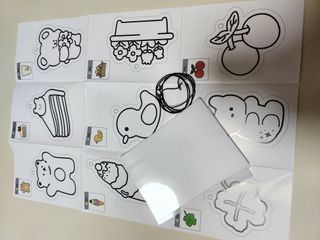 워터멜론컴퍼니 슈링코 페이퍼 3개 Set / 슈링클스 호환 종이 키링 만들기 미술놀이 재료 키트 — 5점을 준 리뷰어가 2022년 11월 올린 사용 사진