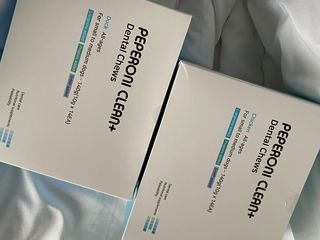 페페로니 2종 세트 클린플러스 덴탈껌 치킨+덕 — 4.5점을 준 리뷰어가 2021년 8월 올린 사용 사진