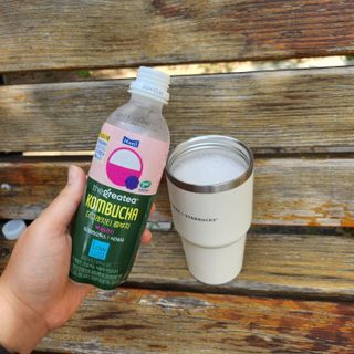 더그레잇티 콤부차 [매일유업] 더그레잇티 44kcal 콤부차 300ml *12개입 (오리지널 6개+베리리치 6개) — 5점을 준 리뷰어가 2023년 8월 올린 사용 사진