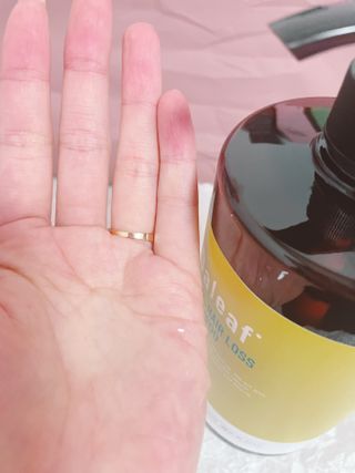 달리프 진저 베러 퍼퓸 탈모 완화 샴푸 1000ml 향 3종 — 5점을 준 리뷰어가 2021년 1월 올린 사용 사진