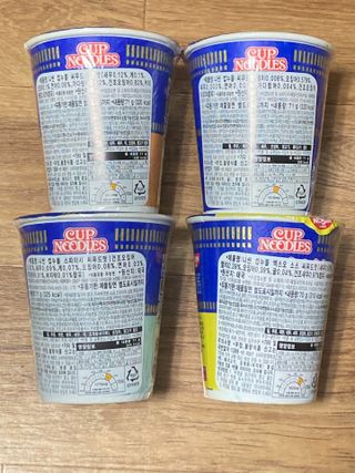 NISSIN 닛신 컵누들  4종 - 씨푸드오리지날, 씨푸드 스파이시, 씨푸드 커리, 씨푸드 XO소스 — 4.5점을 준 리뷰어가 2021년 12월 올린 사용 사진