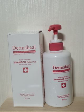 더마힐 헤어 컨디셔닝 샴푸 릴렉스 500ml — 5점을 준 리뷰어가 2021년 3월 올린 사용 사진