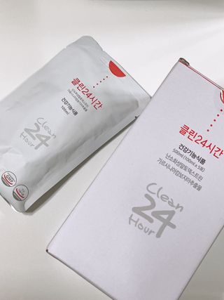클린24시간 1BOX(5포) + 전용보틀(500ml) — 4점을 준 리뷰어가 2022년 8월 올린 사용 사진