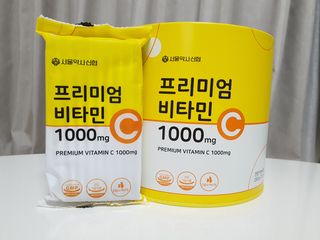 서울약사신협 프리미엄비타민C1000_2.5G x 100포 — 4.5점을 준 리뷰어가 2021년 5월 올린 사용 사진