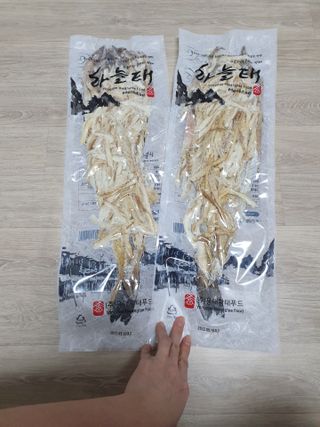 [오늘바스켓] 용대리 손질하늘태 130g — 3점을 준 리뷰어가 2021년 5월 올린 사용 사진