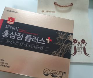 서울약사신협_투데이홍삼정플러스스틱_10g x 30포 — 5점을 준 리뷰어가 2021년 1월 올린 사용 사진