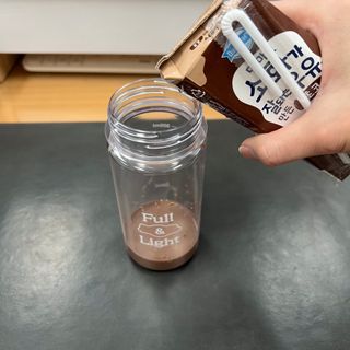 [구매평]덴마크 소화가 잘되는 우유로 만든 초코, 190ml, 24개 — 5점을 준 리뷰어가 2025년 2월 올린 사용 사진