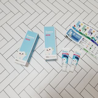 닥터데디스 안심무불소 베이비치약 60g + 여행용 미니 치약 15g — 5점을 준 리뷰어가 2022년 8월 올린 사용 사진