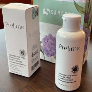 프리타임1 프리타임 파파야 엔자임 워시, 파우더 페이스 폼 클렌저 — 4.5점을 준 리뷰어가 2023년 4월 올린 사용 사진