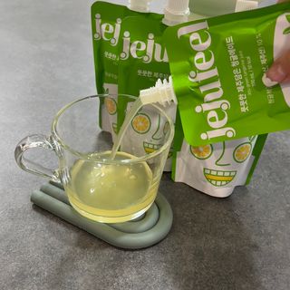 JEJUFEEL 풋풋한 제주담은 청귤에이드 — 5점을 준 리뷰어가 2022년 10월 올린 사용 사진