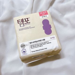 나우[템포] 템포 패드 내추럴 순면 생리대 SET(중형 슬림 + 대형 + 라이너) — 5점을 준 리뷰어가 2024년 4월 올린 사용 사진