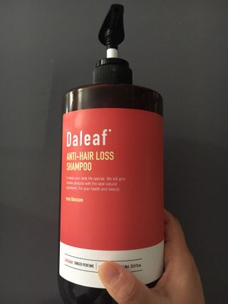 달리프 진저 베러 퍼퓸 탈모 완화 샴푸 1000ml 향 3종 — 5점을 준 리뷰어가 2021년 2월 올린 사용 사진