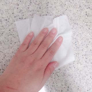 햅스 세균없는 주방 대형 2팩, HAPS sanitizer wipe — 5점을 준 리뷰어가 2022년 1월 올린 사용 사진