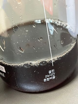 클린24시간 1BOX(5포) + 전용보틀(500ml) — 5점을 준 리뷰어가 2022년 10월 올린 사용 사진